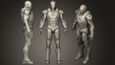 3D model iron man died (STL)